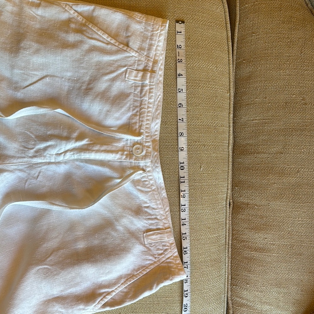 Talbots Linen Drawstring Shorts- Size 10 - Picture 5 of 6